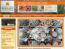 Tablet Screenshot of pepinieres-poulain.com